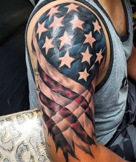 american flag tattoo gallery|american flag tattoos for men.